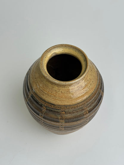 Vintage Studio Pottery Rounded Vase