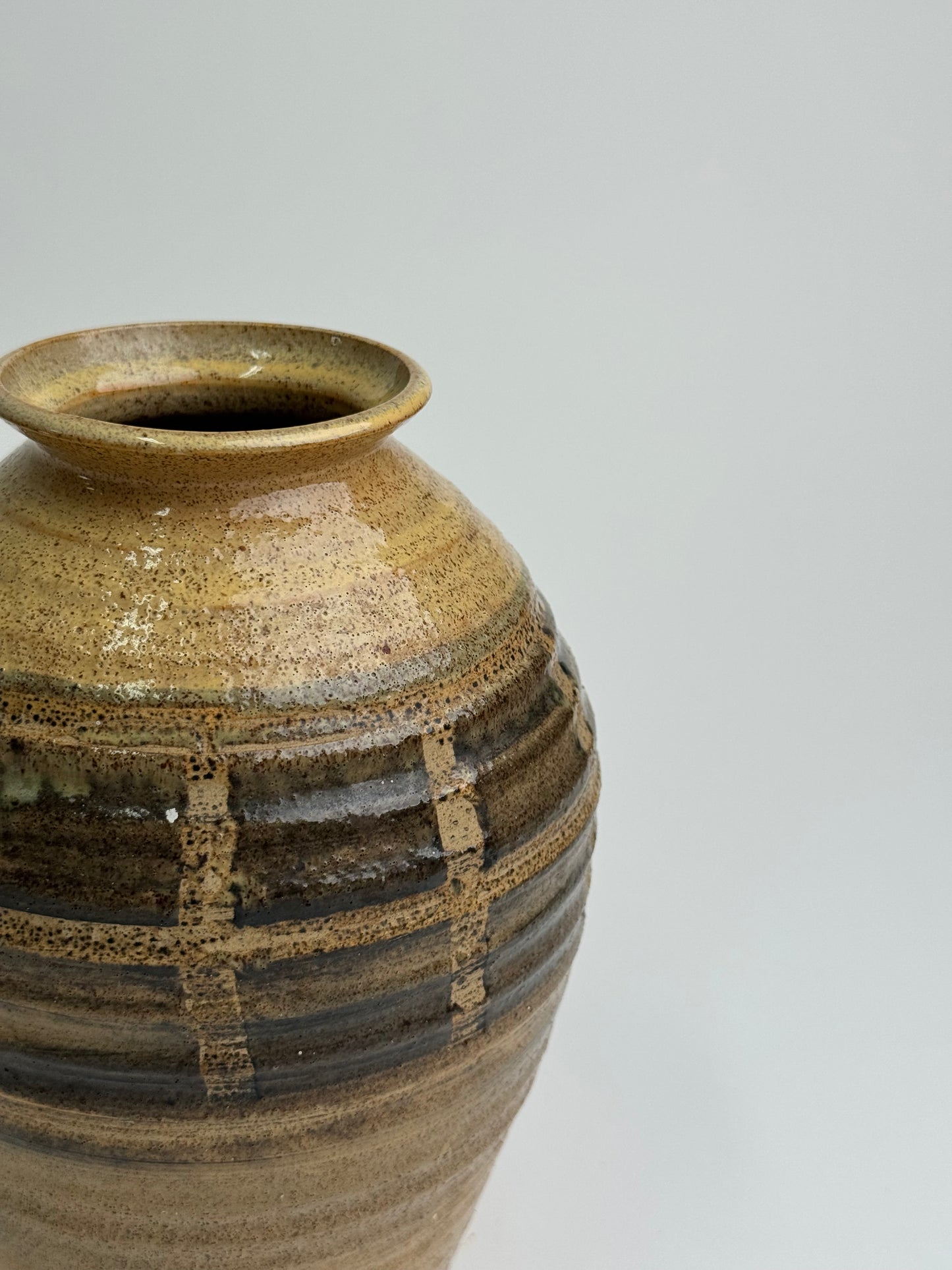 Vintage Studio Pottery Rounded Vase