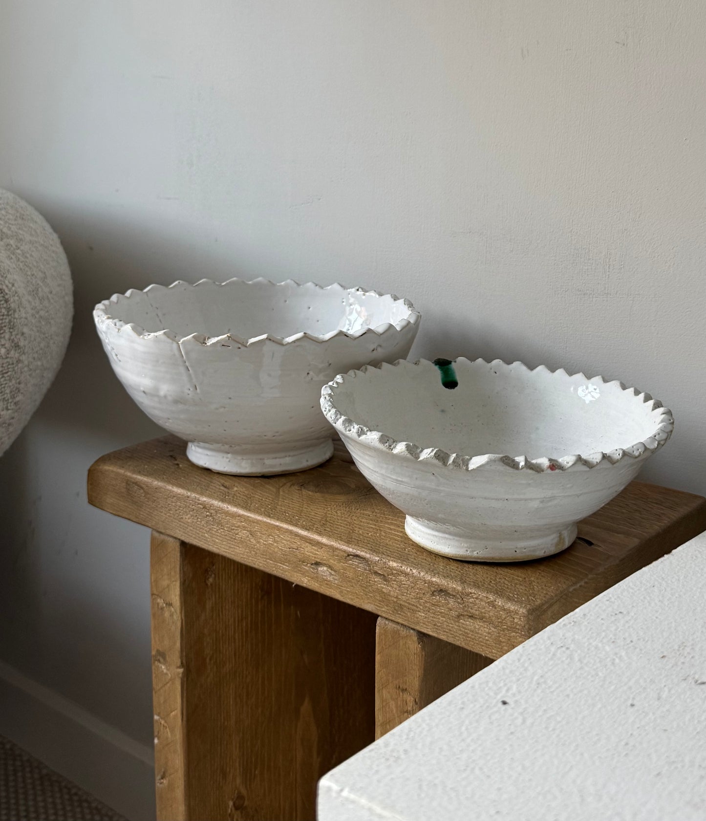 Handmade Moroccan Scalloped Bowls