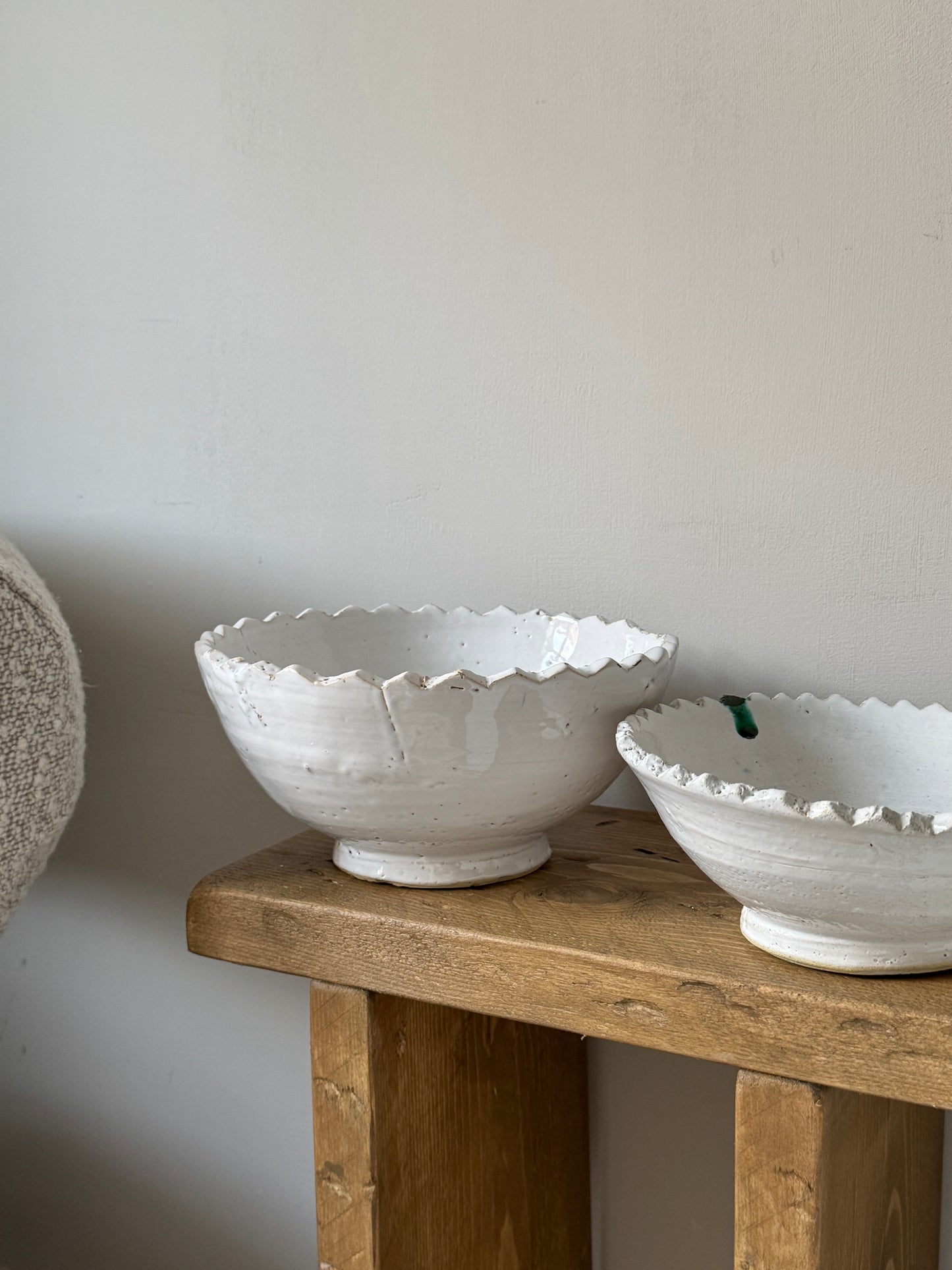Handmade Moroccan Scalloped Bowls