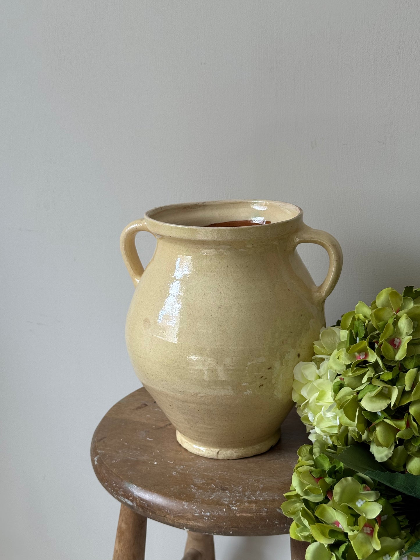 Butter Yellow Twin Handled Vessel