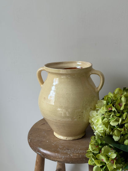 Butter Yellow Twin Handled Vessel