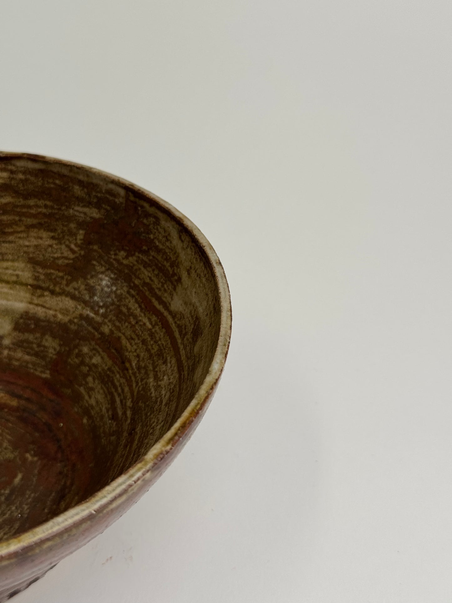 Vintage Etched Base Stoneware Bowl