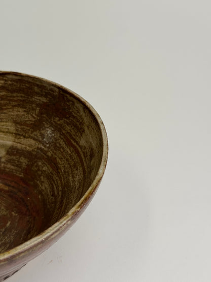 Vintage Etched Base Stoneware Bowl