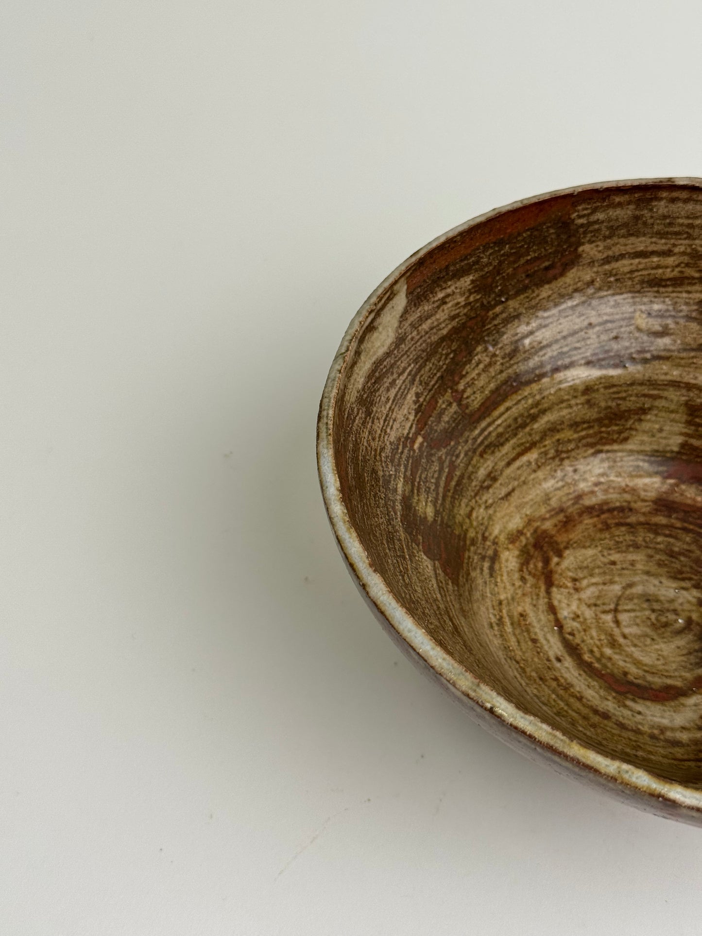 Vintage Etched Base Stoneware Bowl