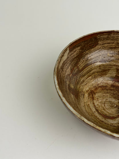 Vintage Etched Base Stoneware Bowl