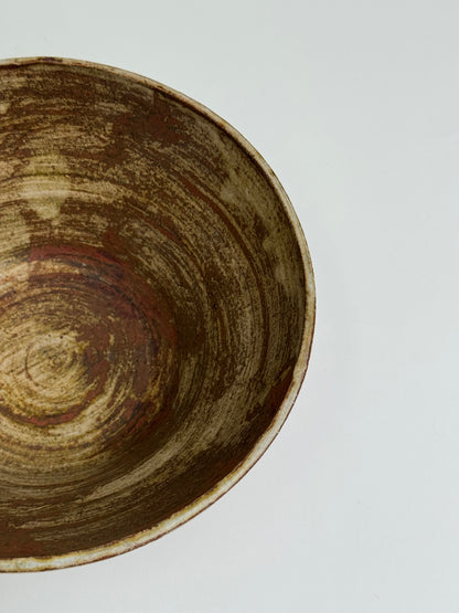 Vintage Etched Base Stoneware Bowl