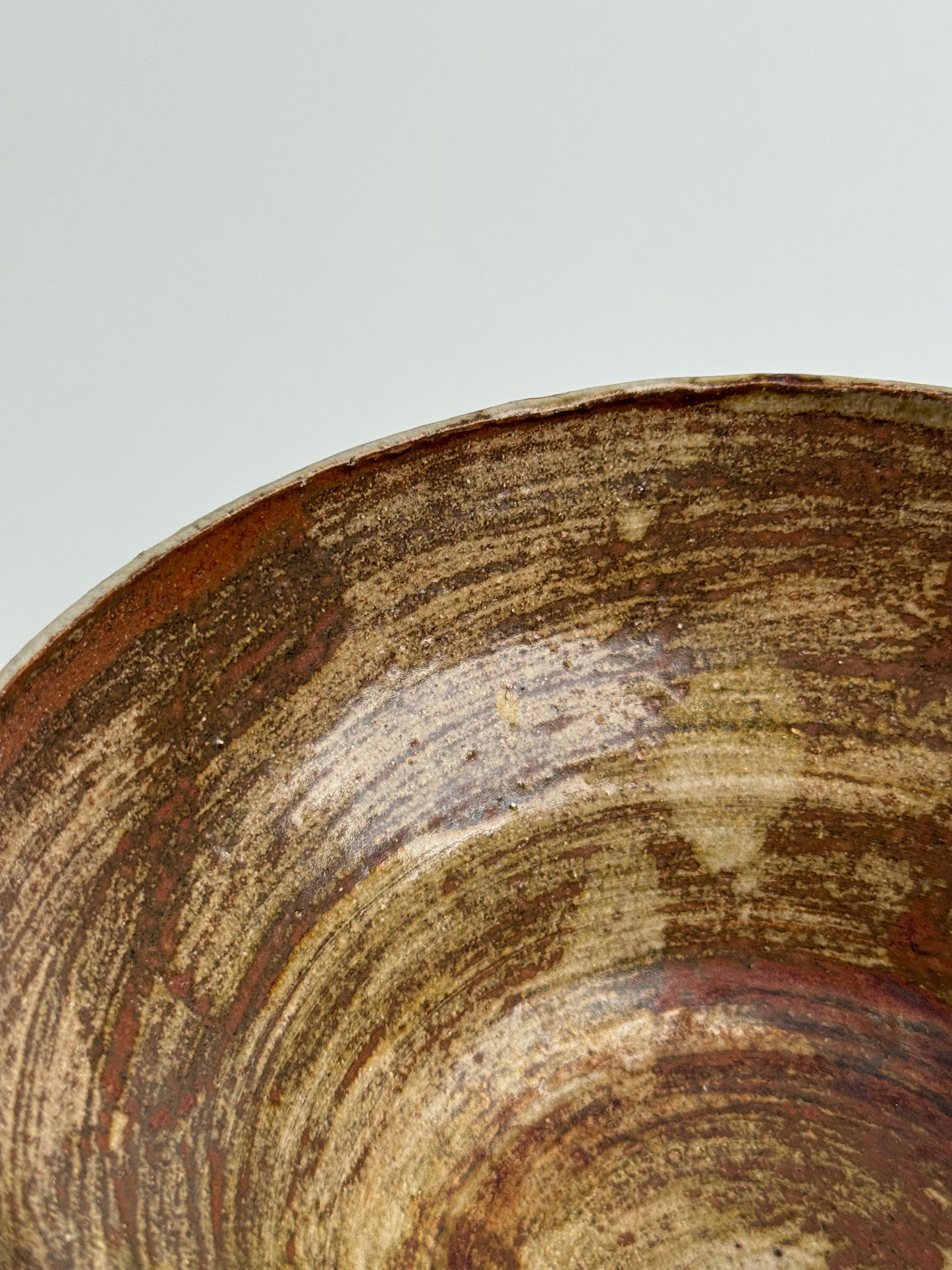 Vintage Etched Base Stoneware Bowl