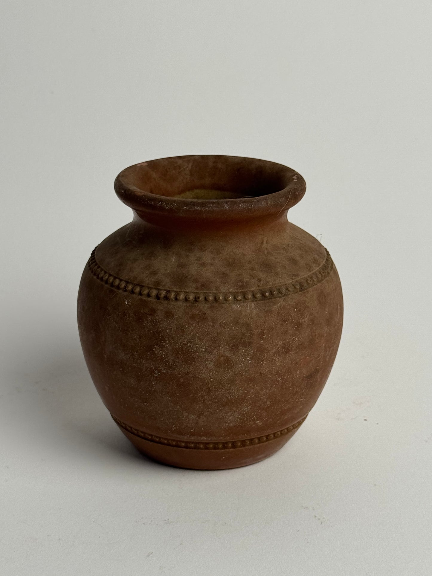 Small Vintage Brown Pot