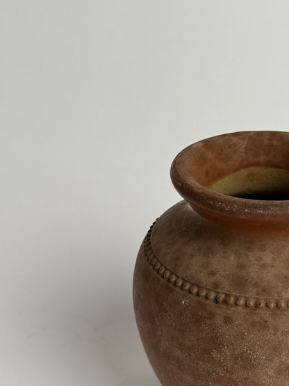 Small Vintage Brown Pot