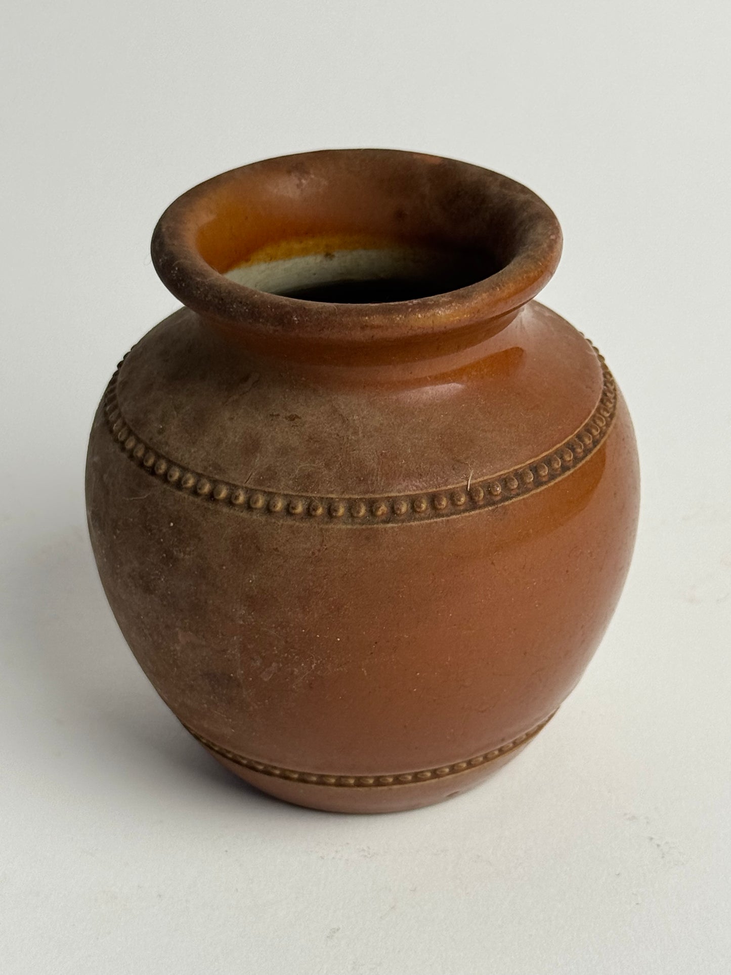 Small Vintage Brown Pot