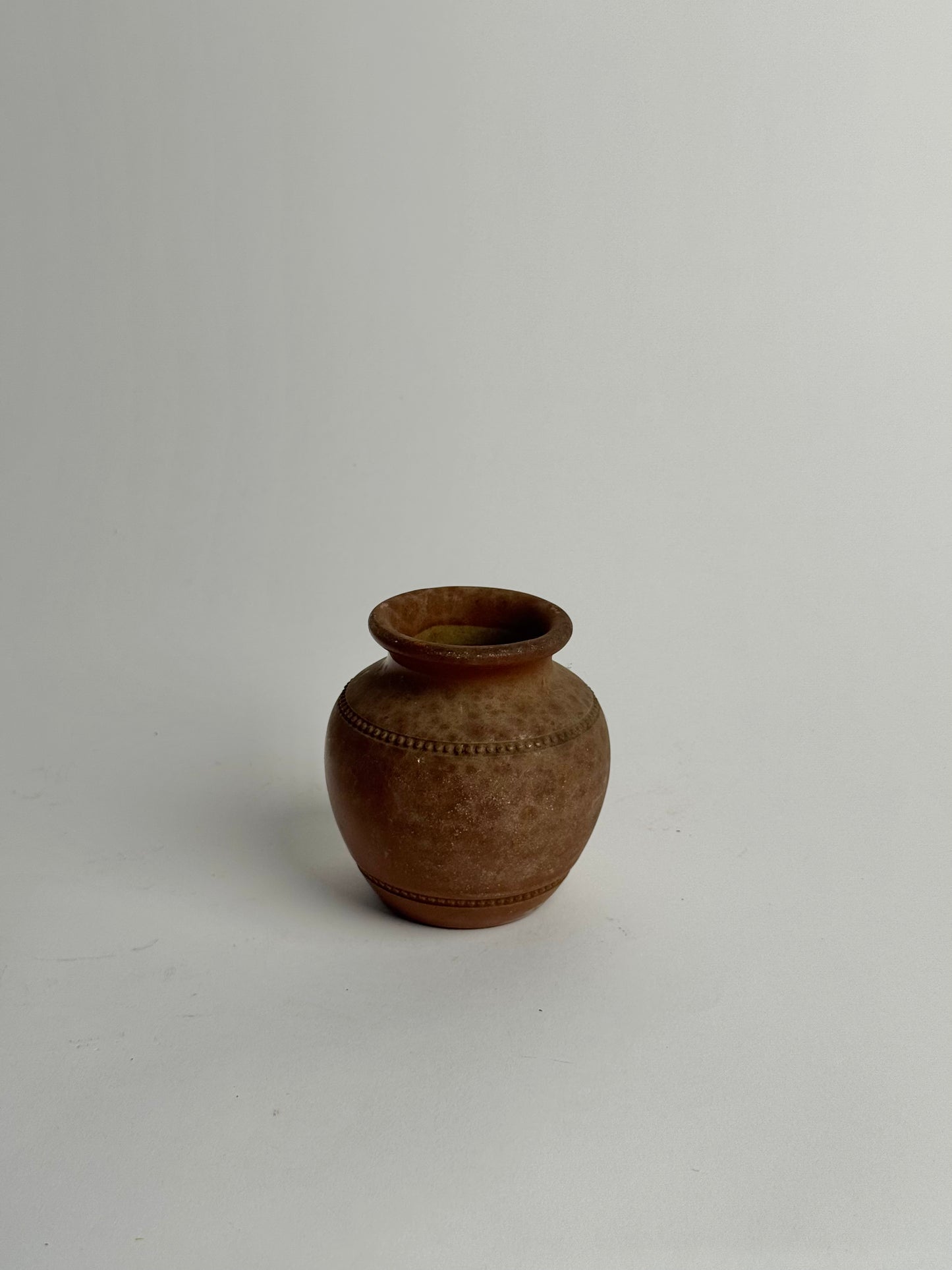 Small Vintage Brown Pot