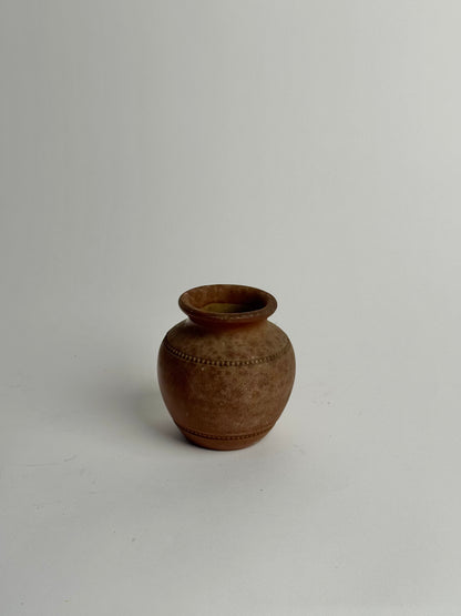 Small Vintage Brown Pot