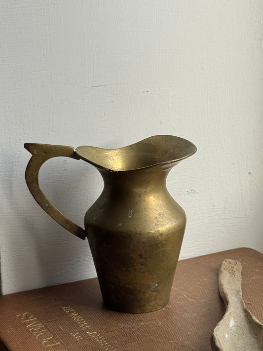 Small Vintage Brass Jug