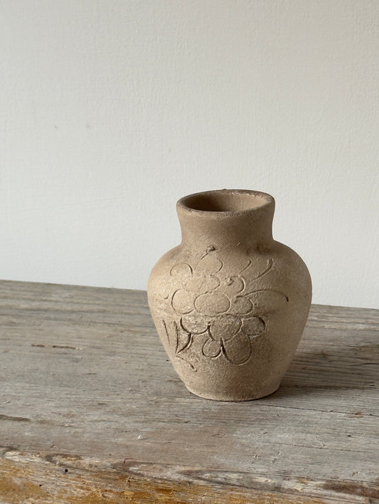 Up-Cycled | Small Engraved Rounded Pot