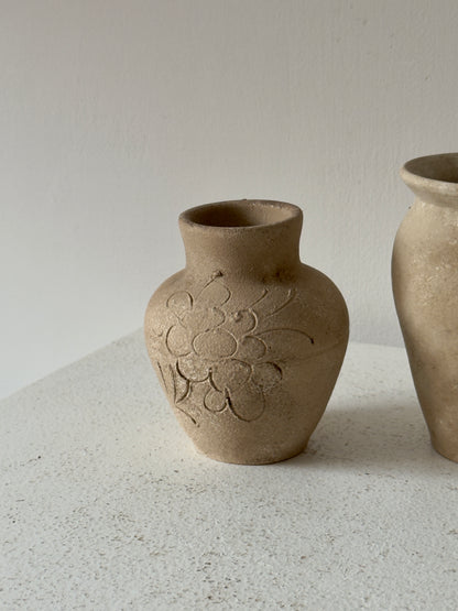 Up-Cycled | Small Engraved Rounded Pot