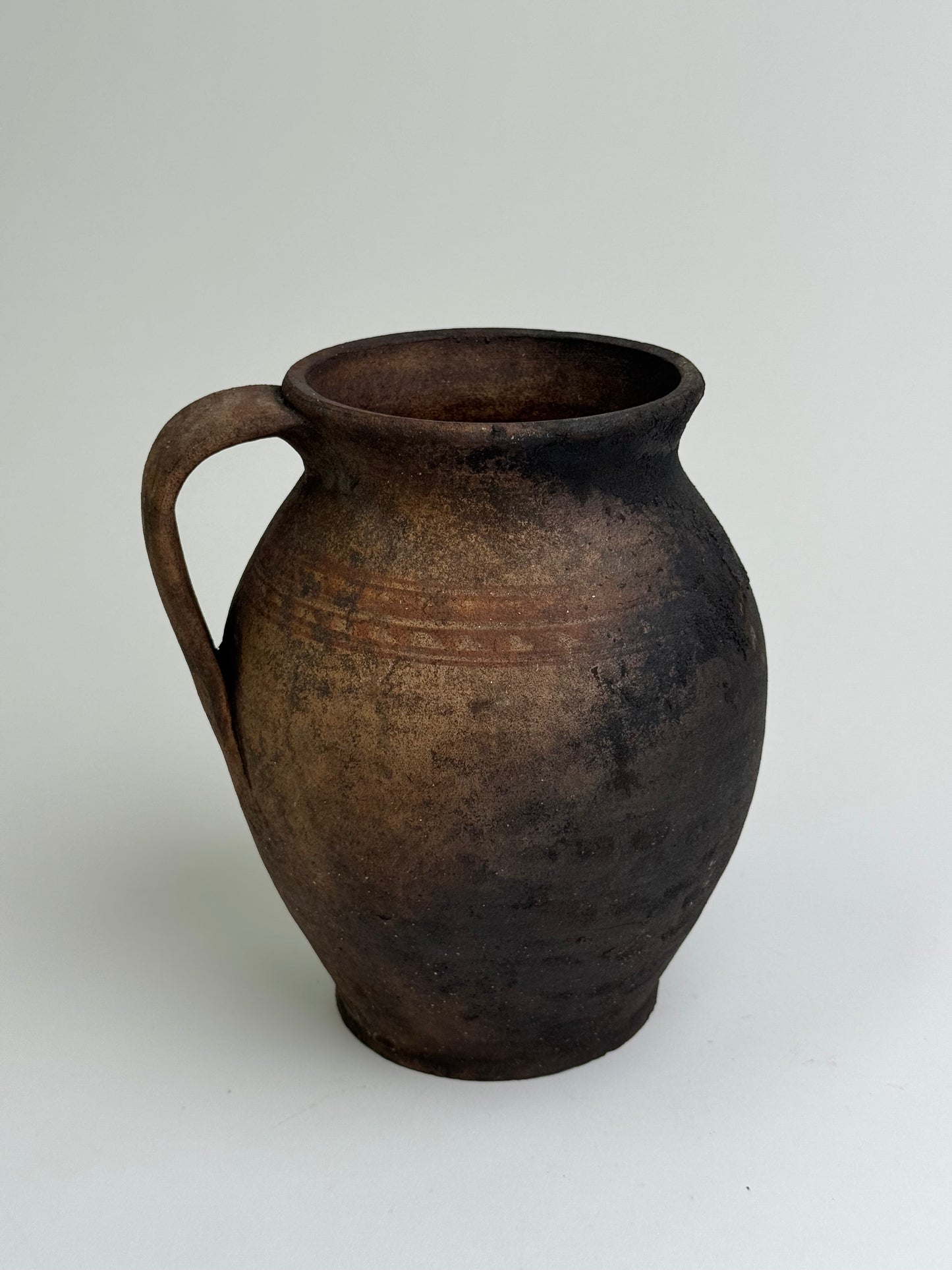 Deep Earthy Brown Mediterranean Jug