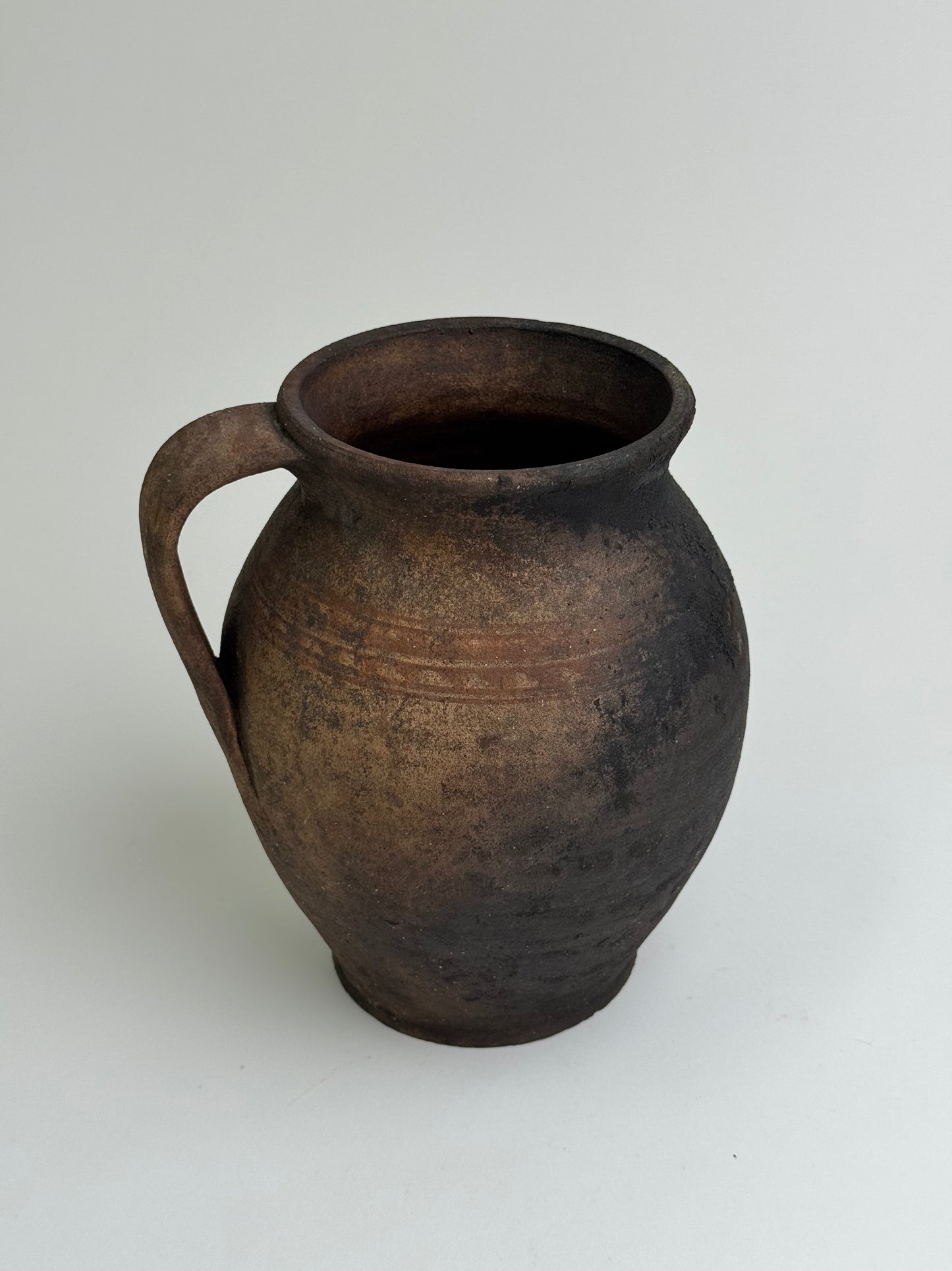 Deep Earthy Brown Mediterranean Jug