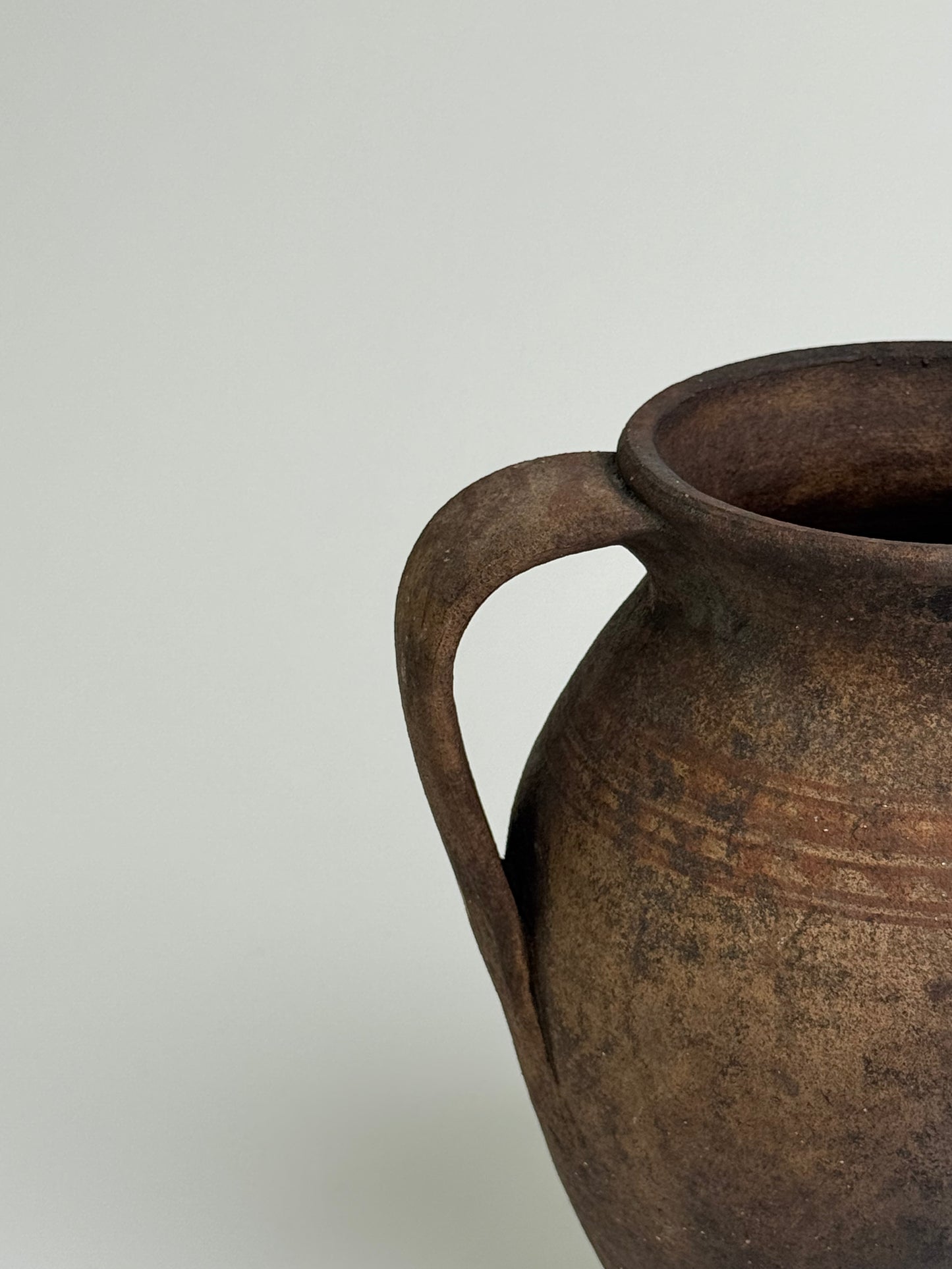 Deep Earthy Brown Mediterranean Jug