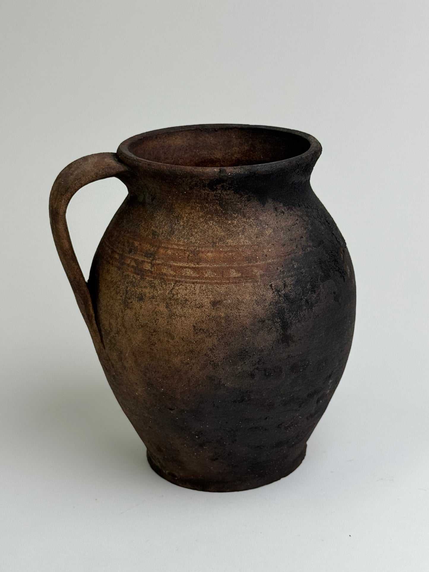 Deep Earthy Brown Mediterranean Jug