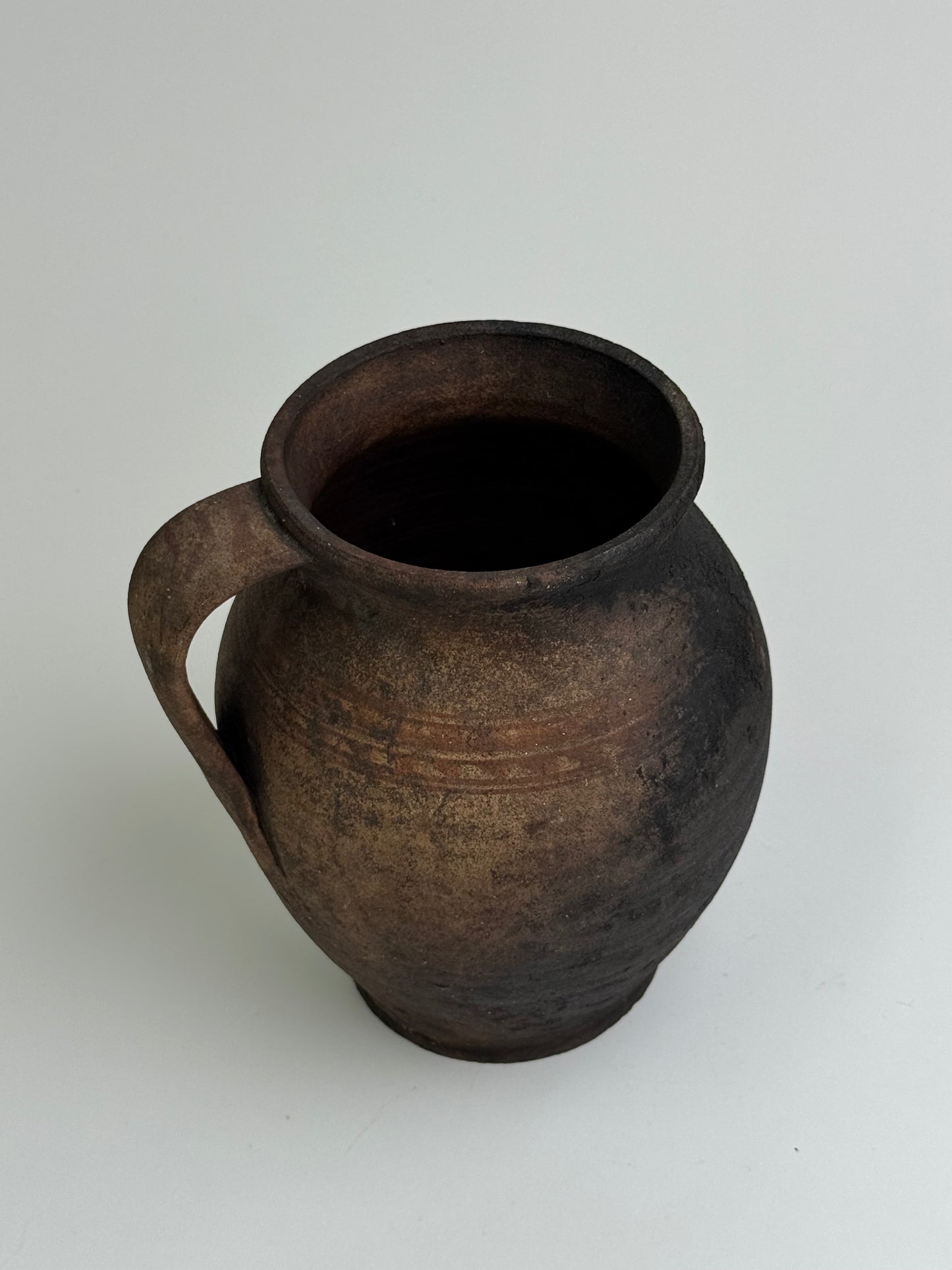 Deep Earthy Brown Mediterranean Jug