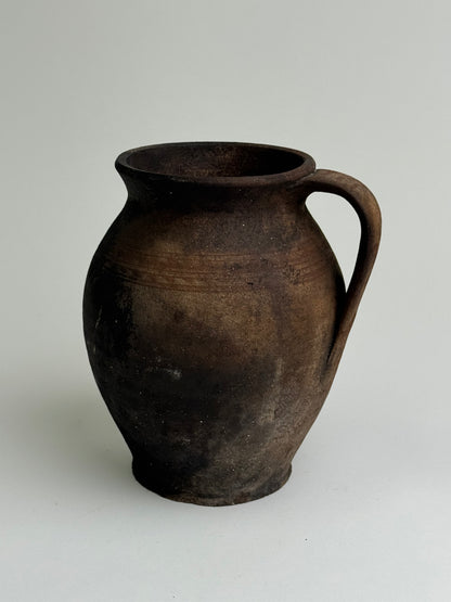 Deep Earthy Brown Mediterranean Jug