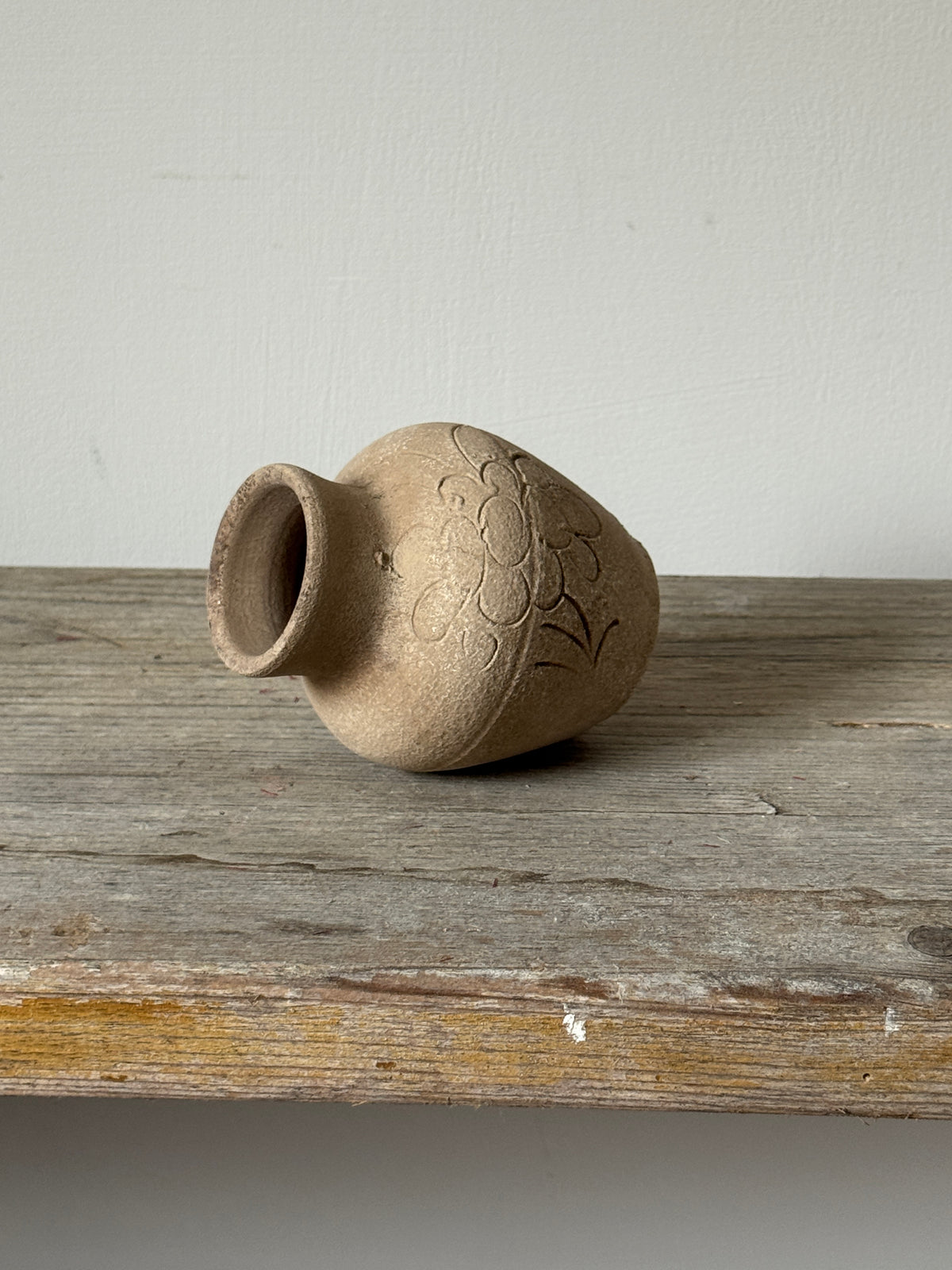 Up-Cycled | Small Engraved Rounded Pot