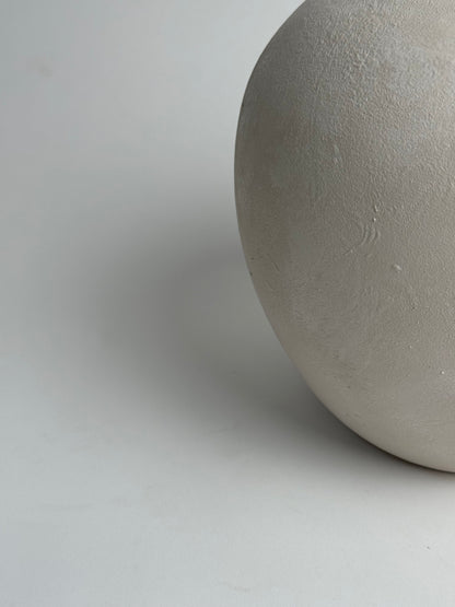 Up-Cycled | Watertight Round Off-White Vase