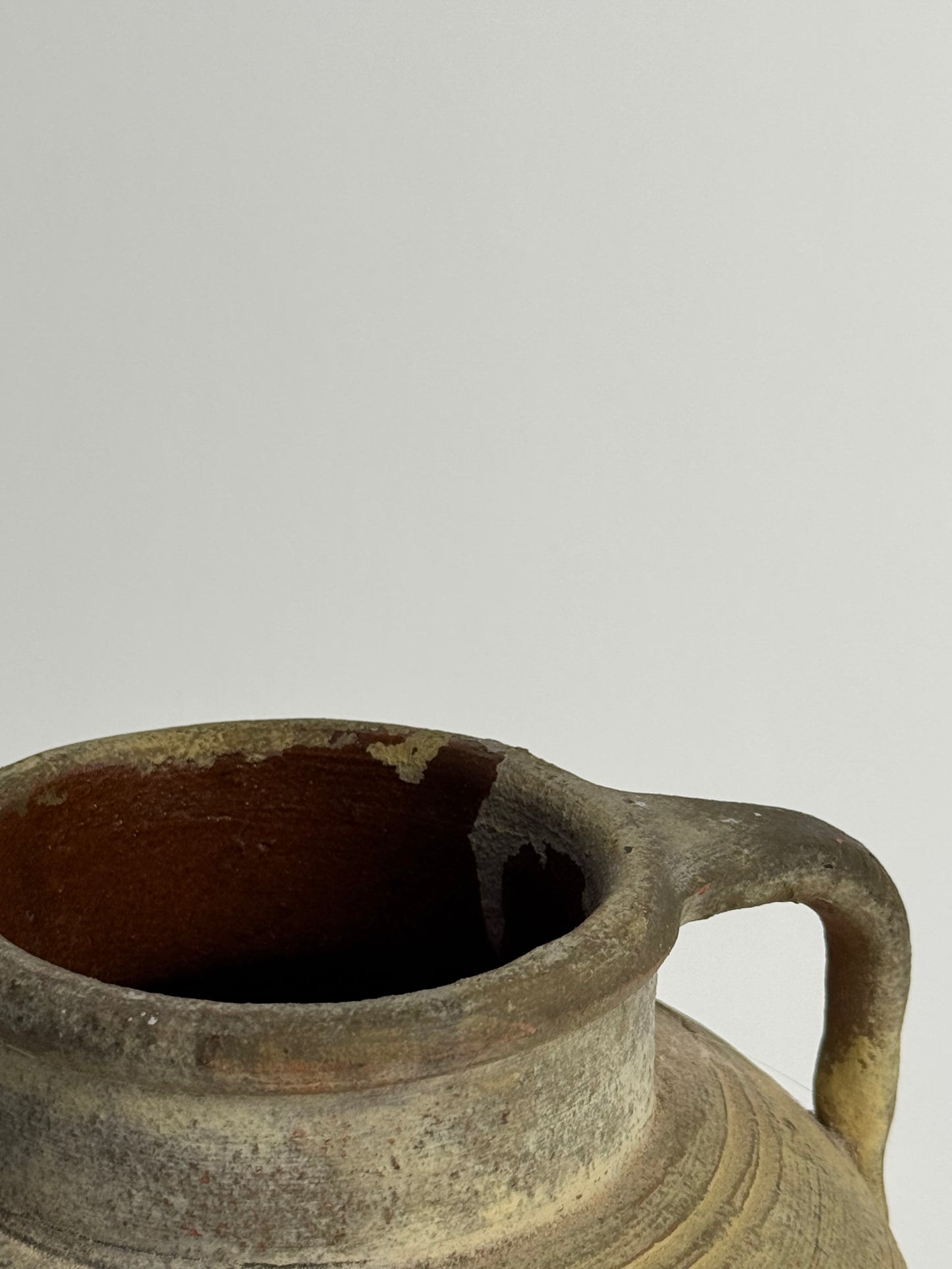 Vintage Mediterranean Handled Vessel