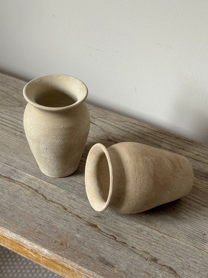 Up-Cycled | Soft Beige Tapered Pots
