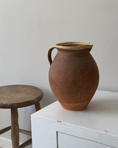 Large Aged Terracotta Jug