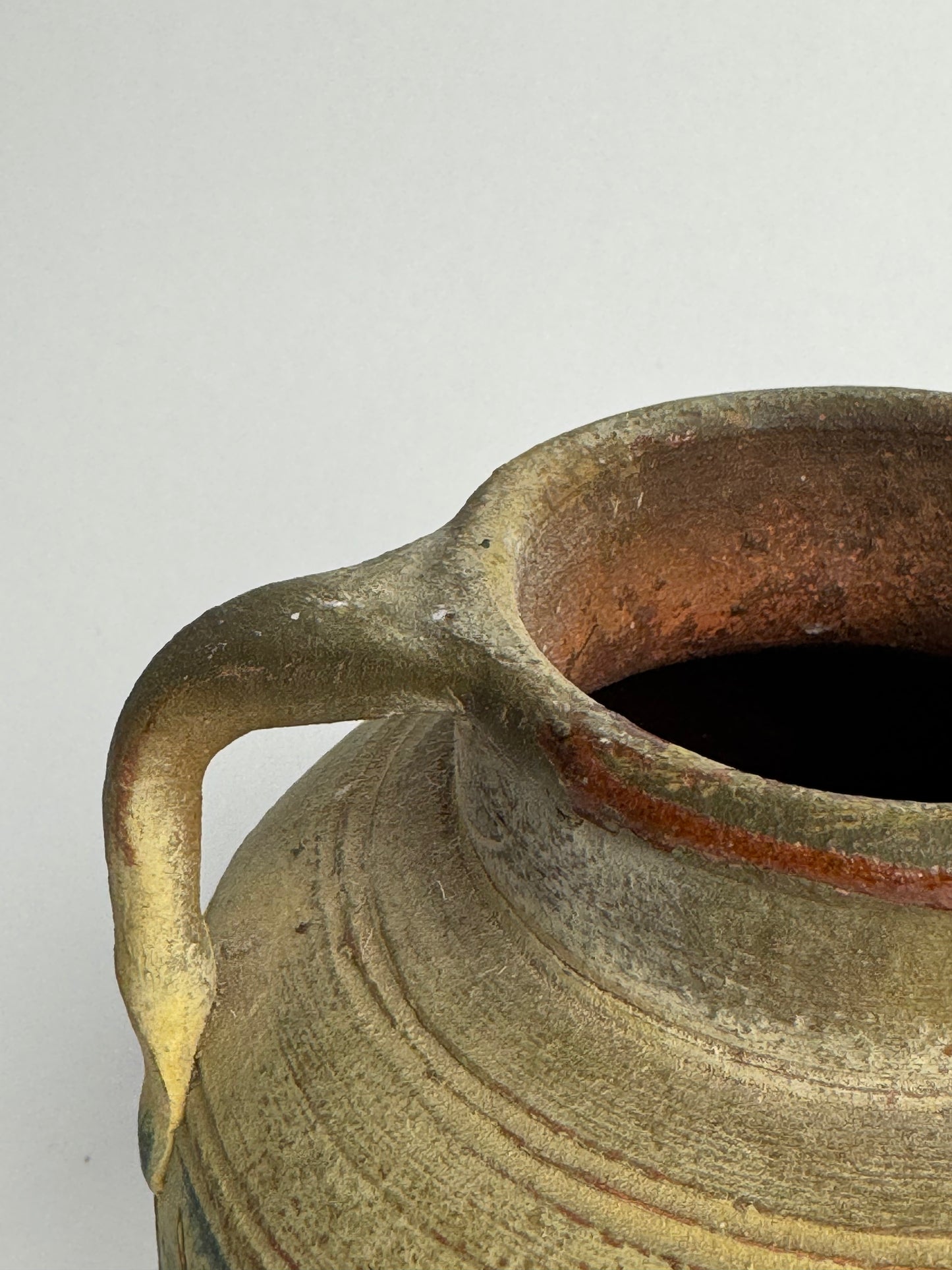 Vintage Mediterranean Handled Vessel