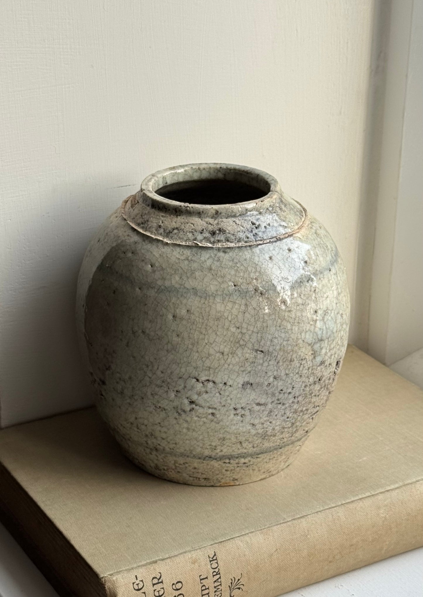 Soft Sage Antique Ginger Jar