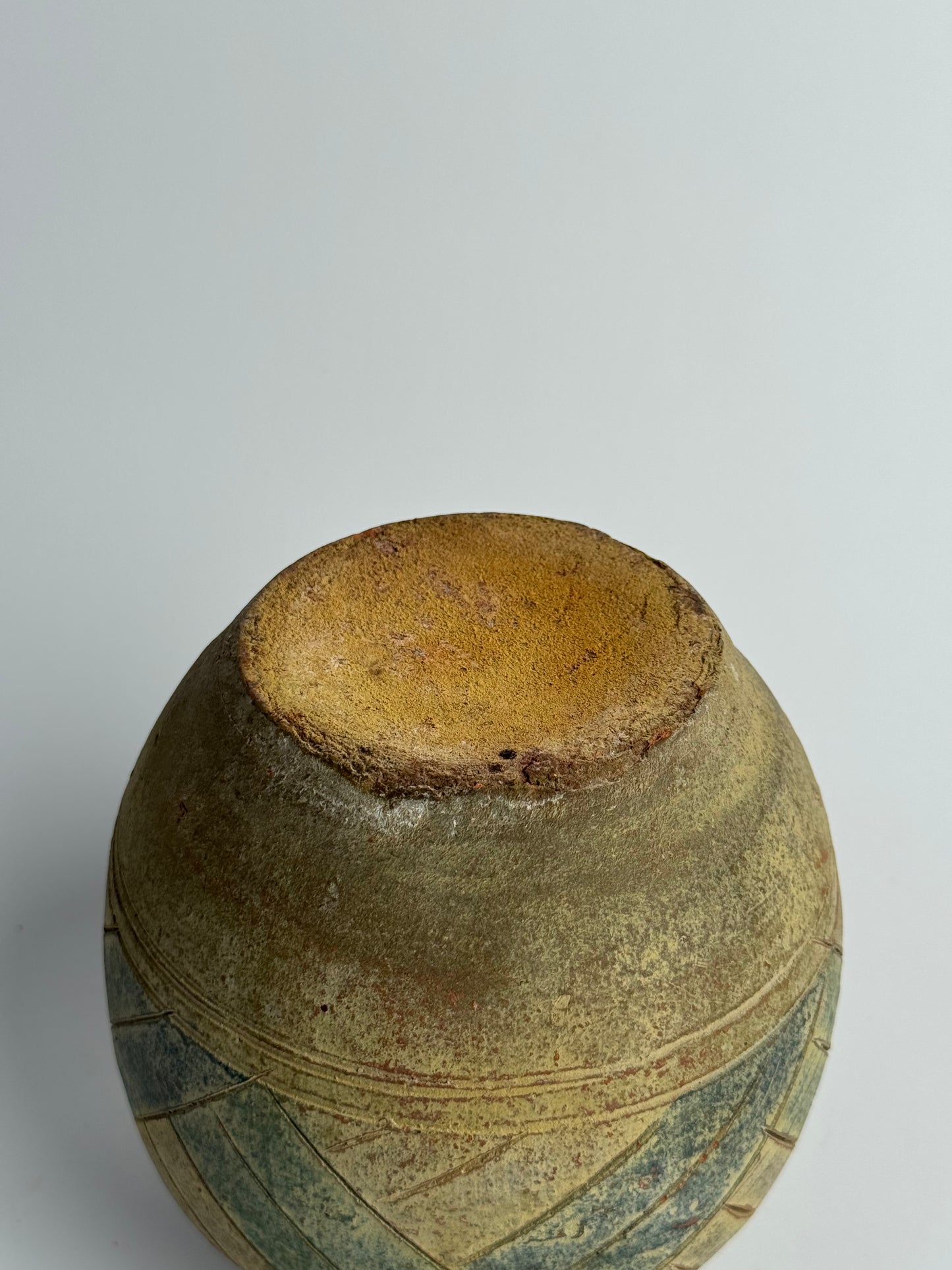 Vintage Mediterranean Handled Vessel