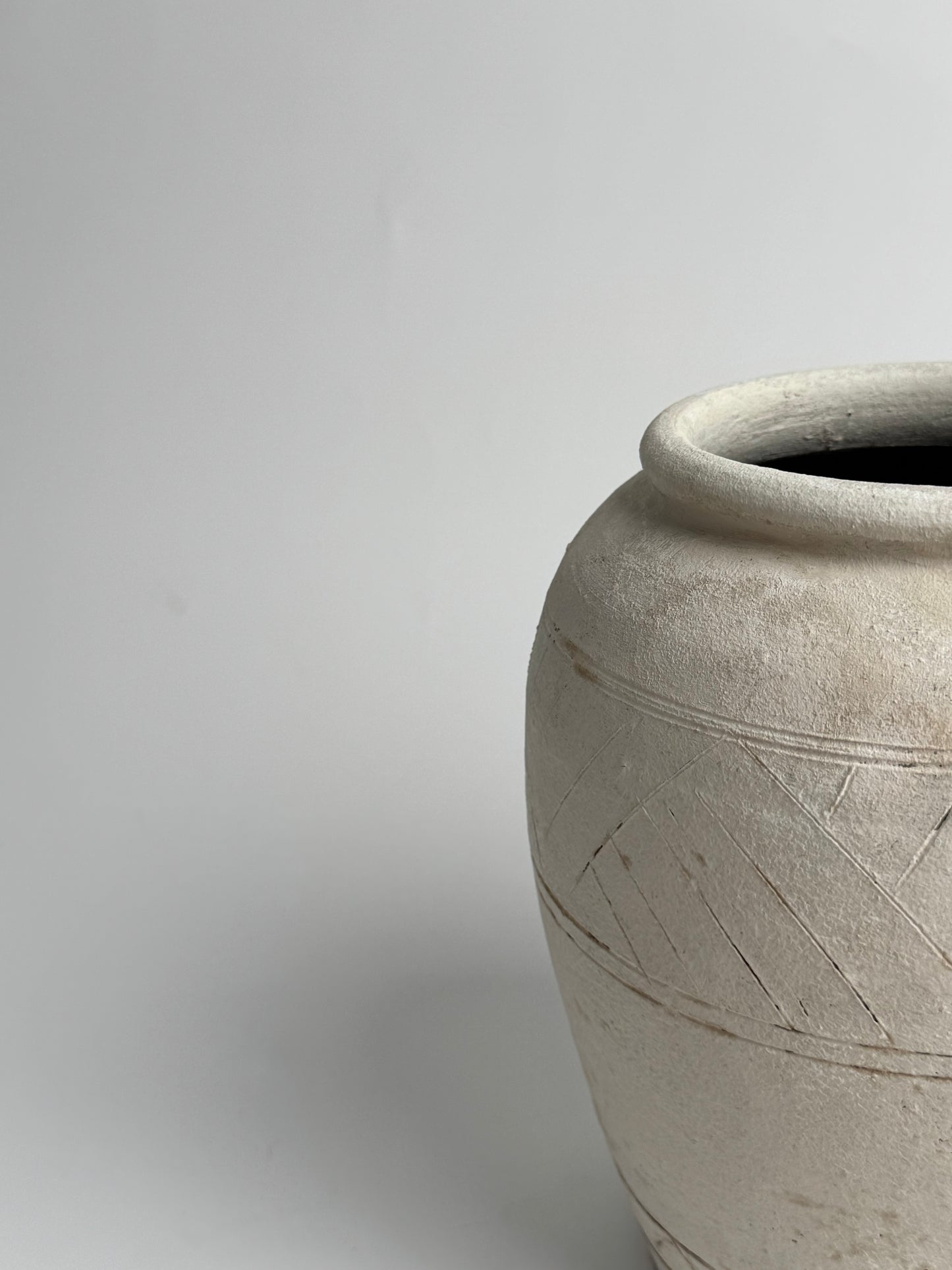 Up-Cycled | Neutral Aztec Pattern Vase
