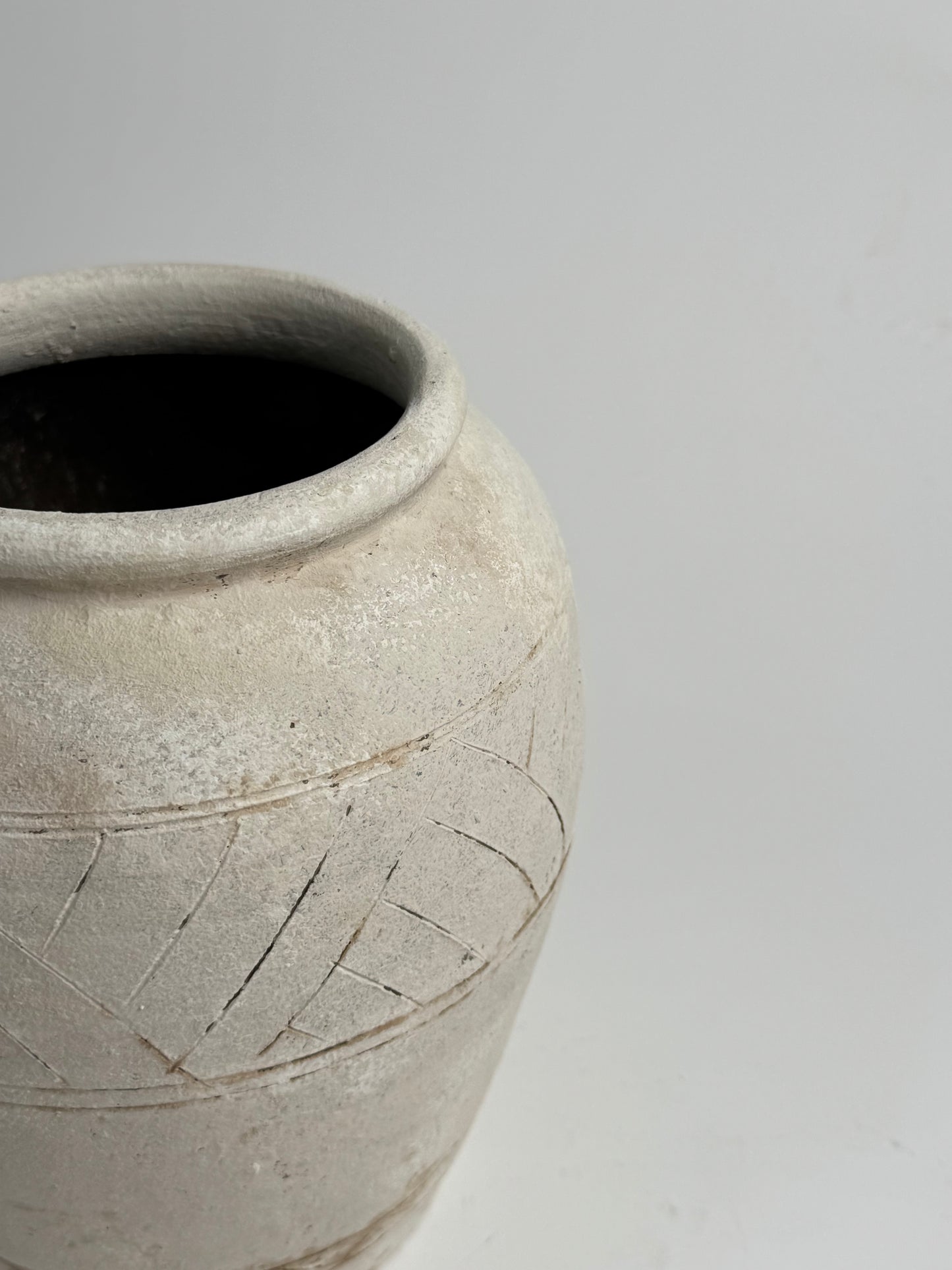 Up-Cycled | Neutral Aztec Pattern Vase