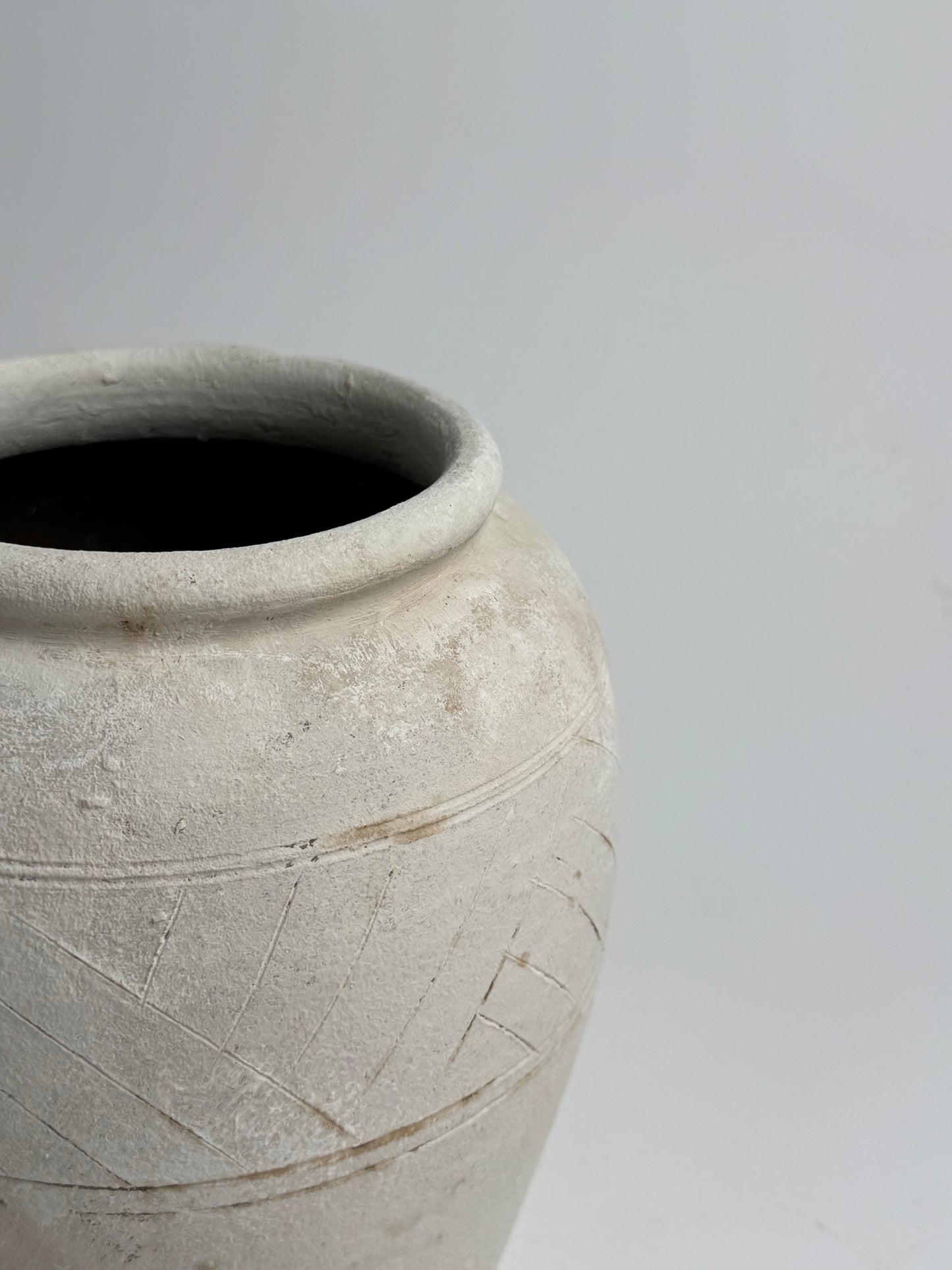 Up-Cycled | Neutral Aztec Pattern Vase