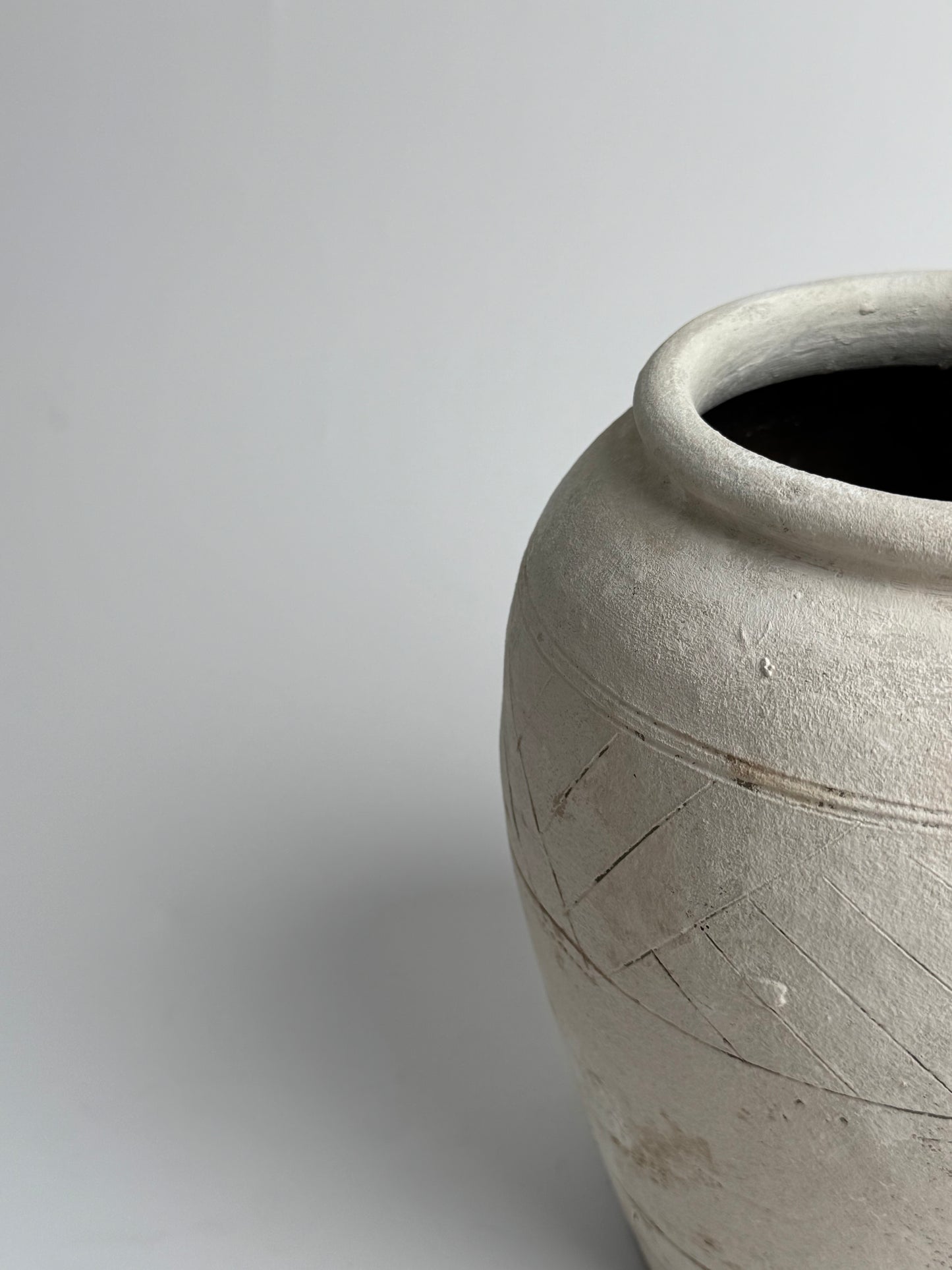 Up-Cycled | Neutral Aztec Pattern Vase