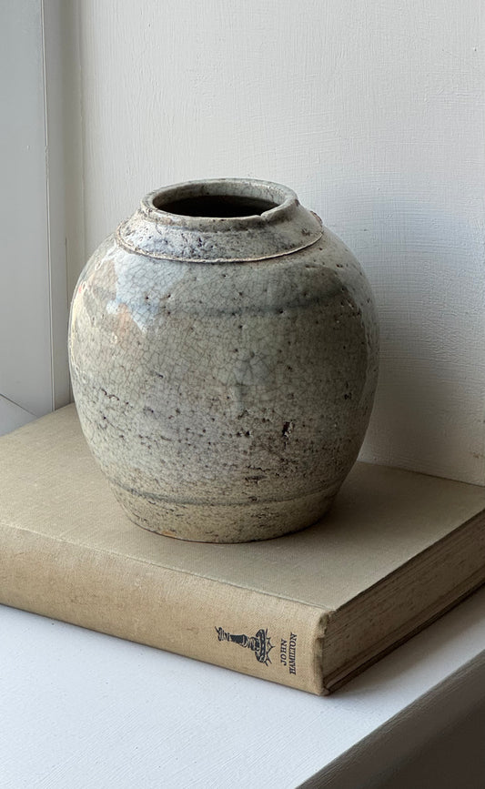 Soft Sage Antique Ginger Jar