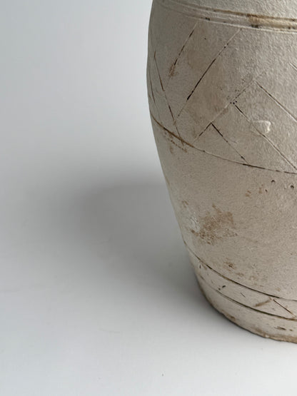 Up-Cycled | Neutral Aztec Pattern Vase