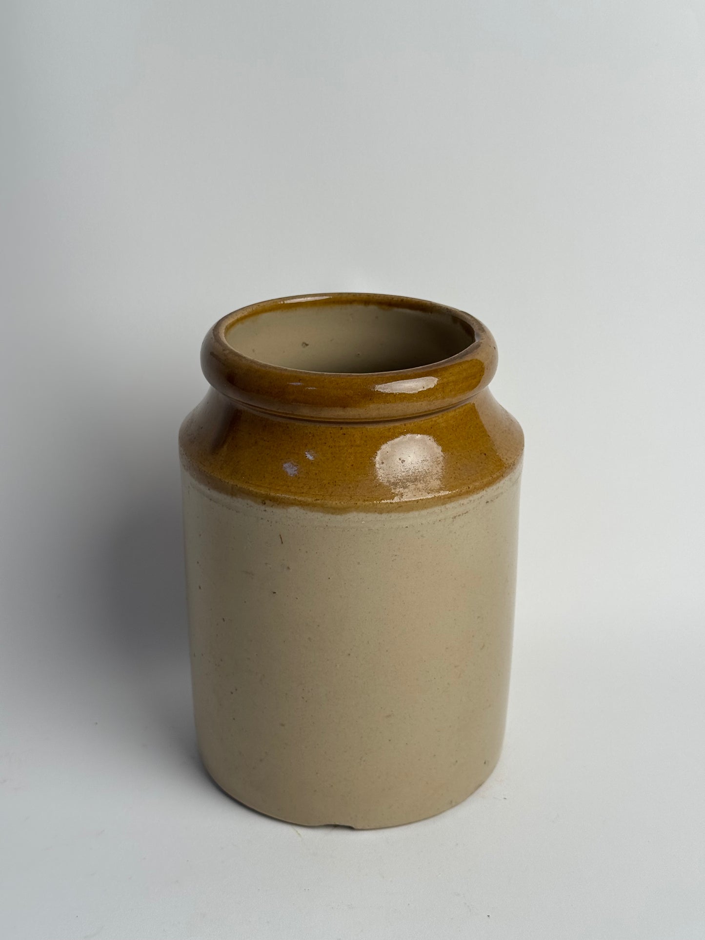 Vintage Glazed Stoneware Pot