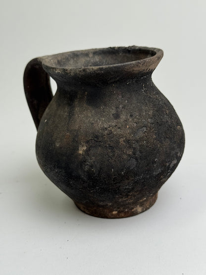 Earthy Charcoal Mediterranean Jug