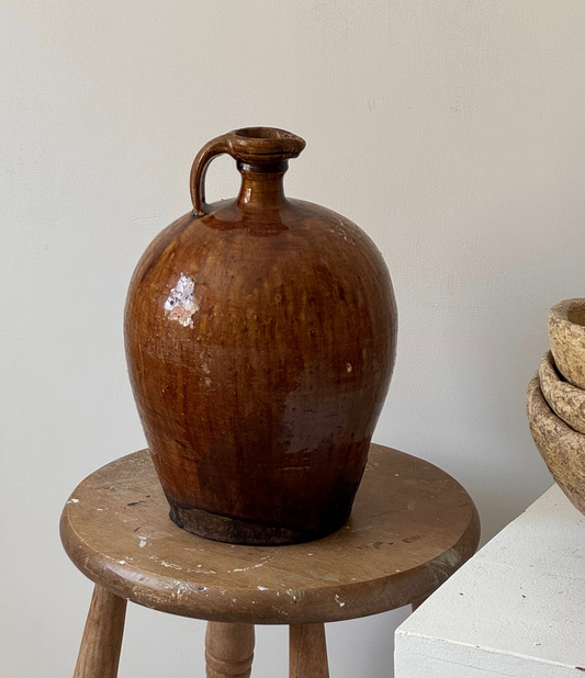 Large Amber Glaze Jug