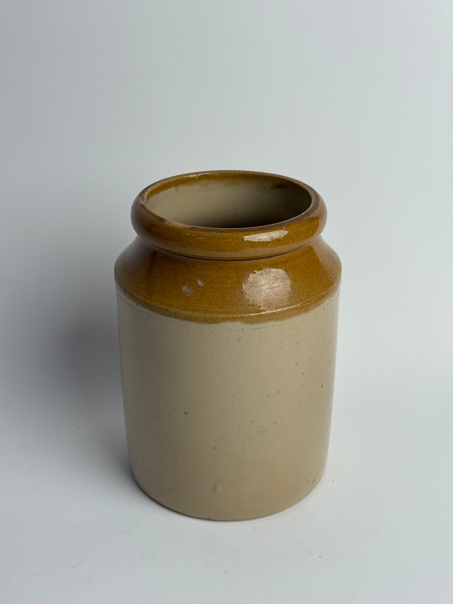 Vintage Glazed Stoneware Pot