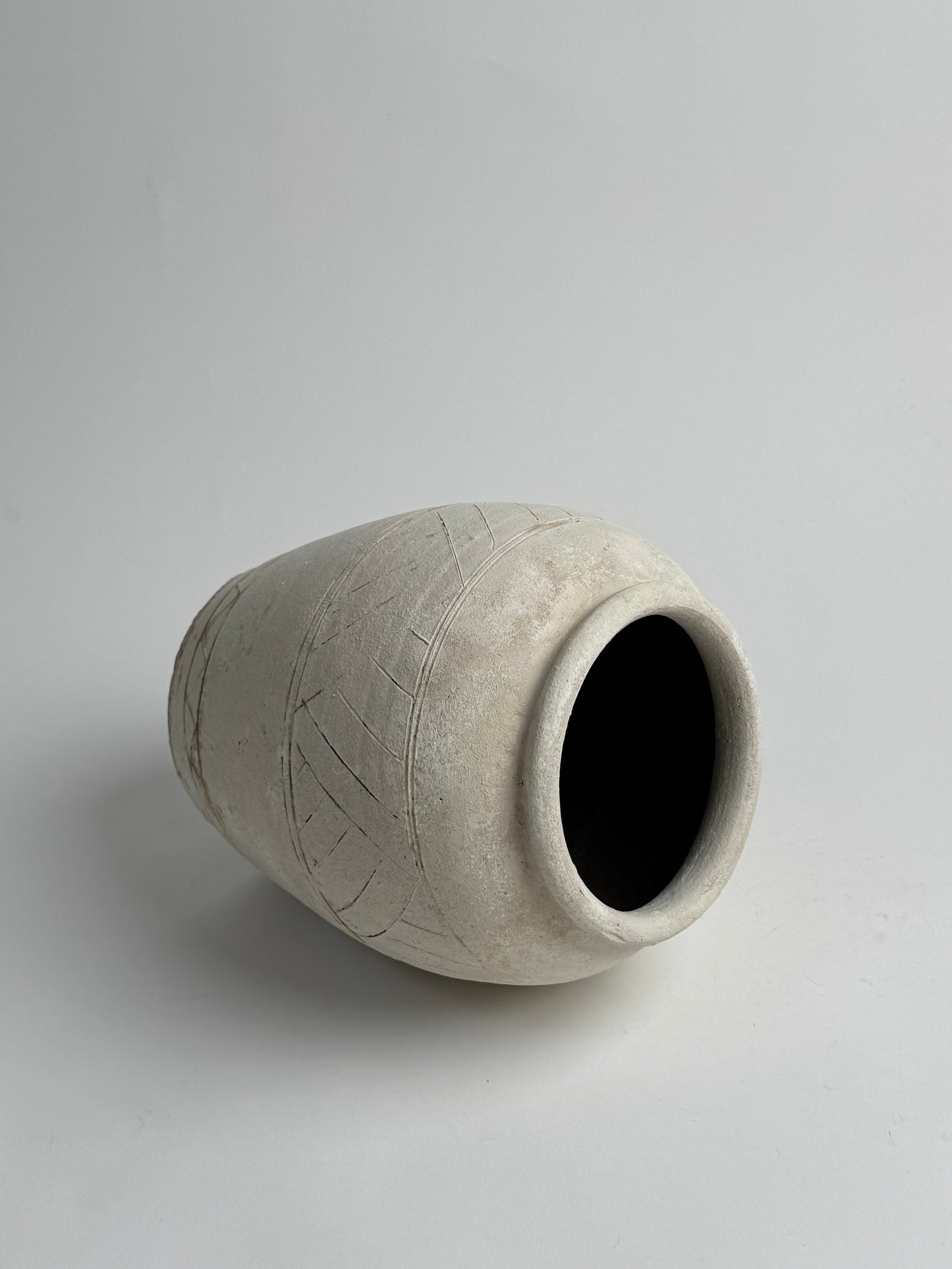 Up-Cycled | Neutral Aztec Pattern Vase