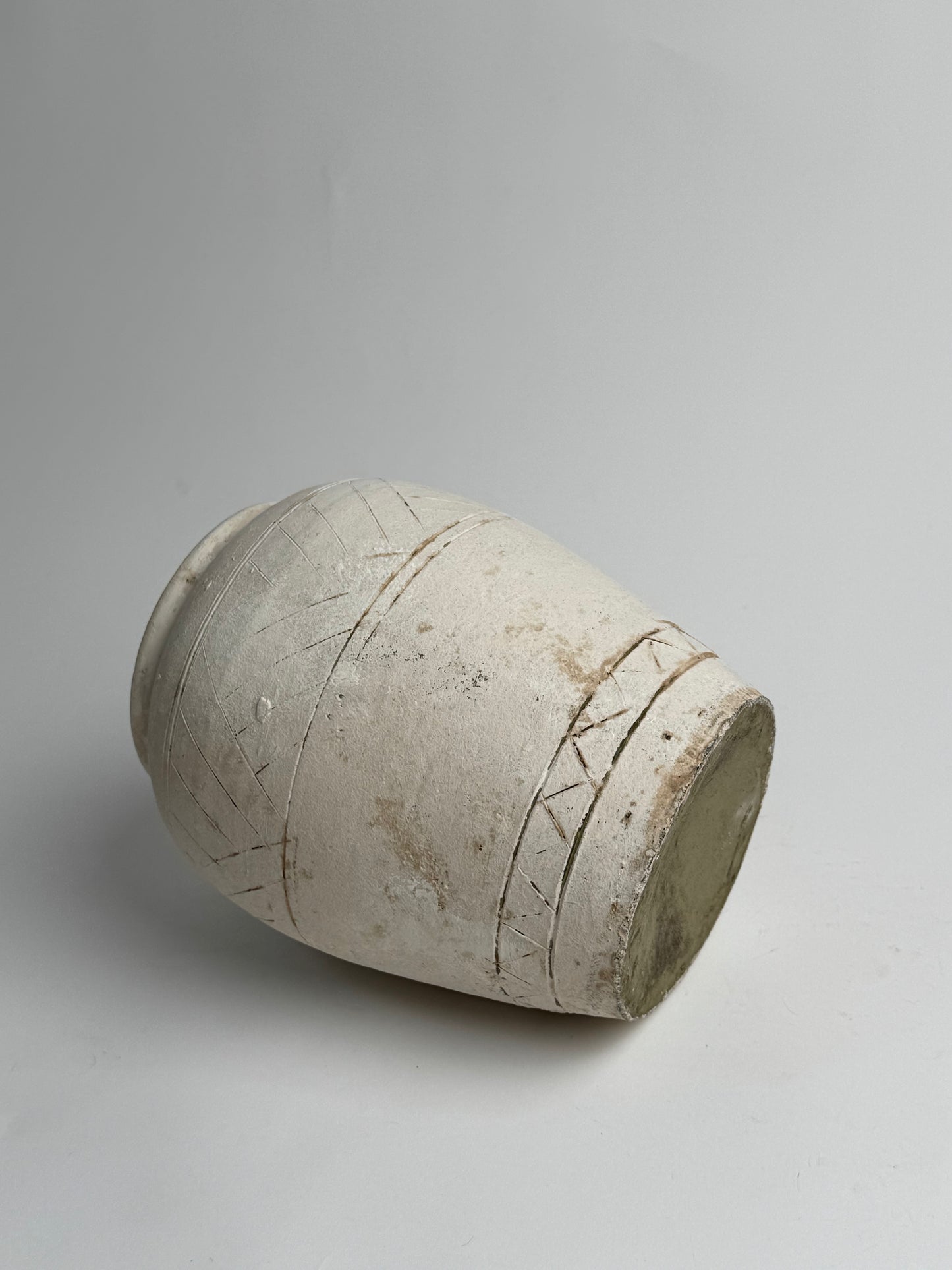 Up-Cycled | Neutral Aztec Pattern Vase
