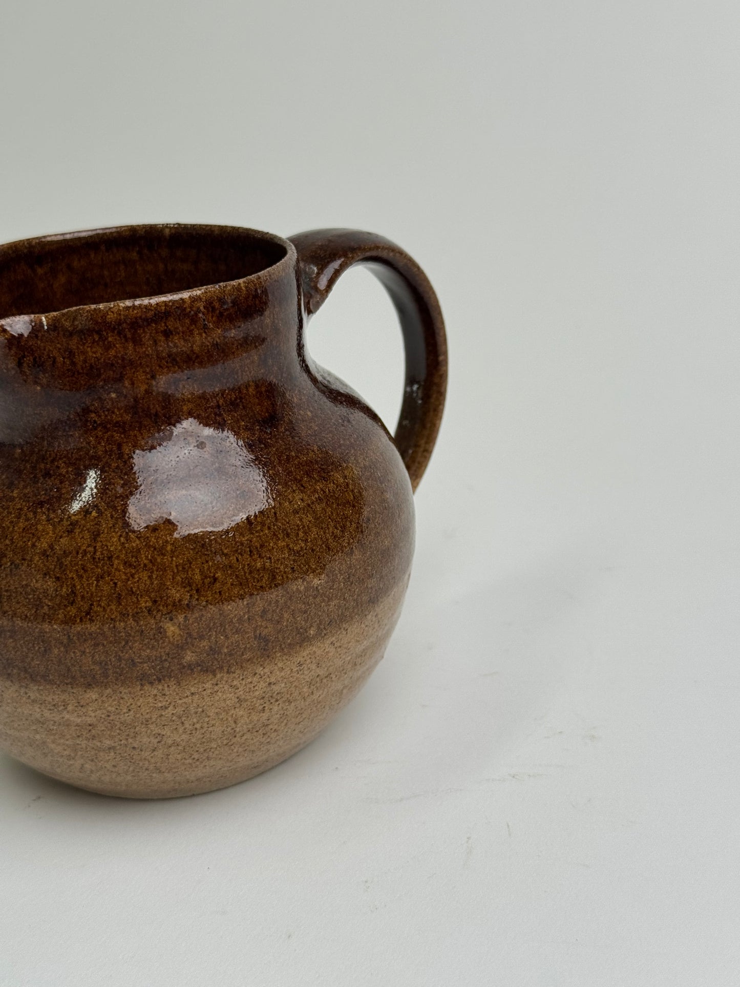 Two toned brown vintage jug