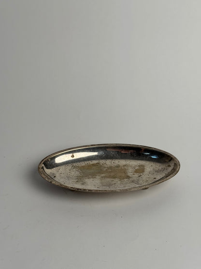 Vintage Silver Decorative Footed Tray