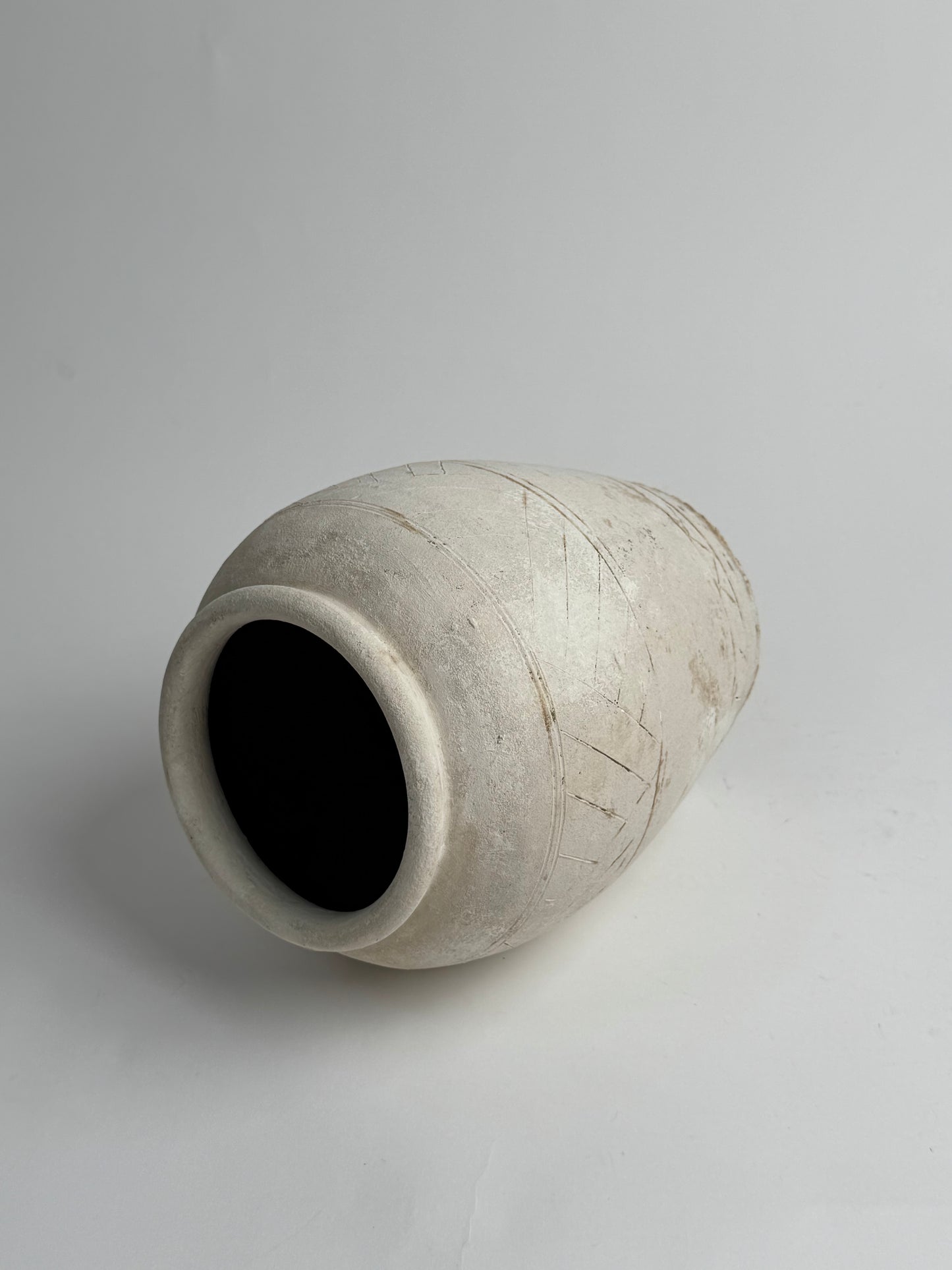 Up-Cycled | Neutral Aztec Pattern Vase