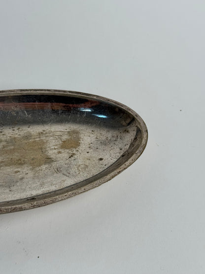 Vintage Silver Decorative Footed Tray